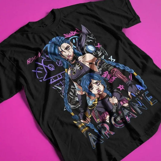 Dorohedoro Premium Anime T-shirt, Kaiman & Nikaido Oversized Streetwear Shirt Classic Cotton