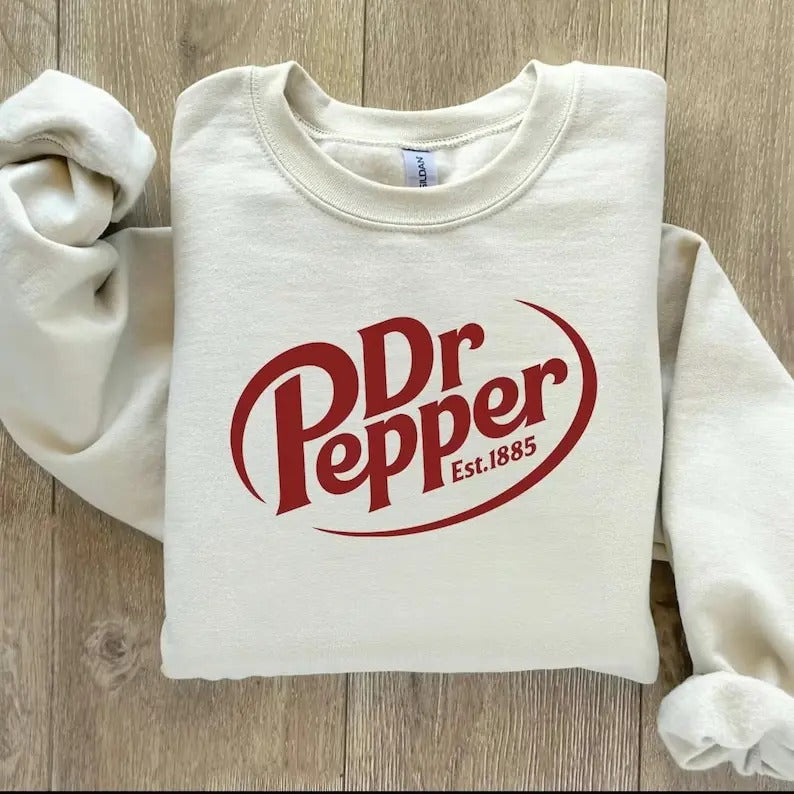 Dr. pepper Crewneck Sweatshirt, Unisex Sweatshirt gift for him/her, Soda lover  T-shirt, sweater and Hoodie