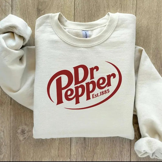 Dr. pepper Crewneck Sweatshirt, Unisex Sweatshirt gift for him/her, Soda lover  T-shirt, sweater and Hoodie