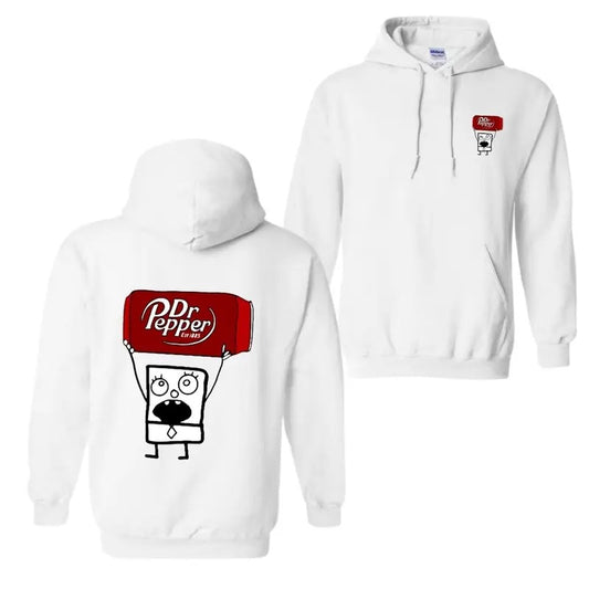 Dr Pepper Doodlebob T-shirt Hoodie, Doodlebob Shirt, Dr Pepper Shirt, Double Sided Graphic Printed Unisex Classic Comfort Cotton T-Shirts in all Sizes all Colors for Men and for Women