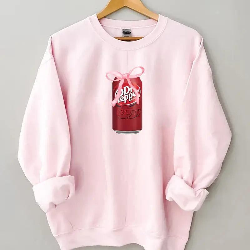 Dr. Pepper Sweatshirt, Soda Dr Pepper Gift For Her, Dr Pepper Lover, Dr Pepper Gift, Soda Shirt, Pop Sweater, Drinking Dr. Pepper Shirt