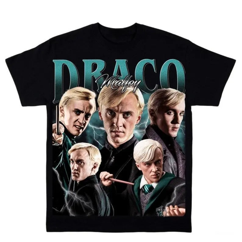 Draco Malfoy Harry Potter Shirt, Vintage T-Shirt, Graphic T-shirt, Harry Potte Merch, Retro 90's Fans Homage T-shirt, Gift For Women and Men