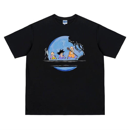 Dragon Ball "The Beginning" Heavyweight Vintage Tee 100% Cotton OVERSIZED Anime T-shirt Menswear Top Crew Necks Tshirt