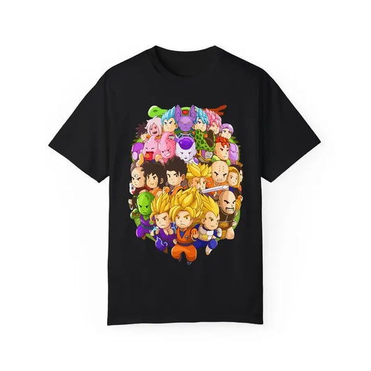 Dragon Ball Characters T-Shirt, Cute Gragon Ball Shirt, Kawaii Anime Heroes, Full Dragon Ball Shirt