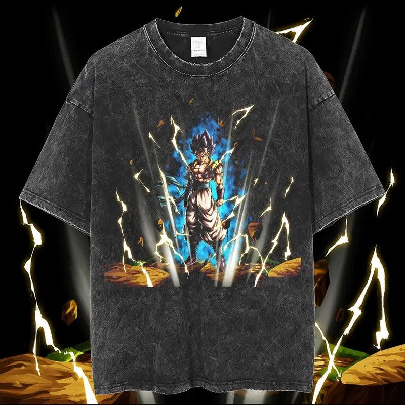 Dragon Ball Vintage Anime Shirt, Gogeta Shirt, Dragon Ball Shirt, Anime Manga Shirt, Anime Merch, Gift For Anime Fans, Unisex Anime Gift Menswear Top