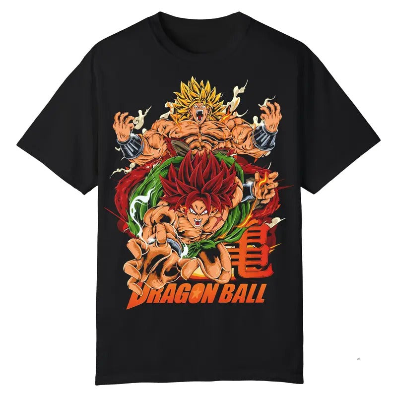 Dragon Ball Vintage Anime Tee, Broly Legendary Saiyan Shirt, Dragon Ball Shirt, Anime Merch, Gift For Anime Fans, Gift Anime Lover, Dragon Ball Anime Tee Gift For Menswear Top Streetwear