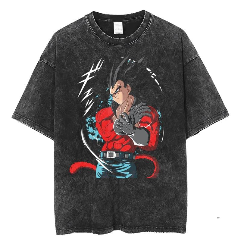 Dragon Ball Vintage Tee, Vegeta T-Shirt, Dragon Balll Shirt, Anime Shirt, Gift For Anime Fans, Gift Lover, Unisex Anime Gift Menswear Top Streetwear