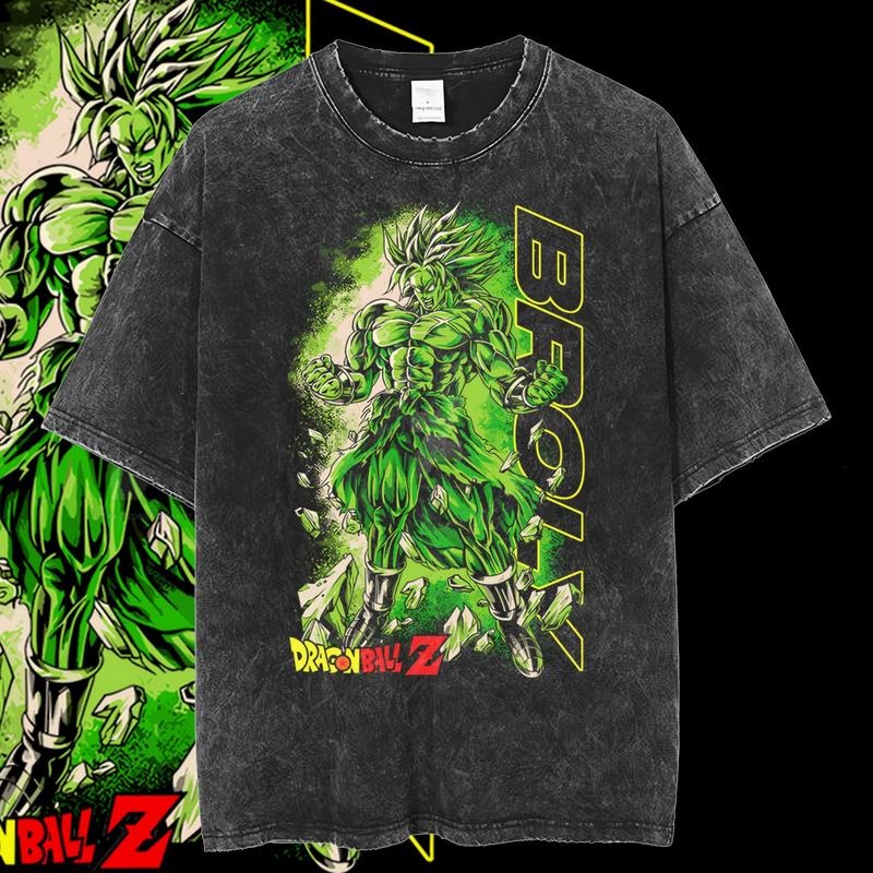 Dragon Ball Z Vintage Anime Shirt, Broly Legendary Super Saiyan Graphic T-Shirt, Dragon Ball Shirt, Anime Merch, Gift For Anime Fans, Unisex Anime Gift Menswear Top