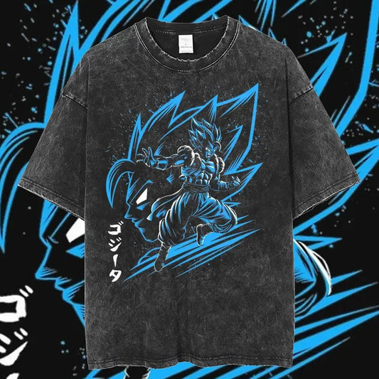 Dragon Ball Z Vintage Anime Shirt, Gogeta T-Shirt, Dragon Ball Shirt, Anime Merch, Gift For Dragon Ball Fans, Unisex Anime Gift Menswear Top