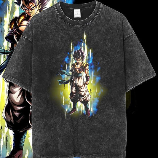 Dragon Ball Z Vintage Anime Shirt, Gogeta T-Shirt, Fusion Gogeta Tee, Dragon Ball Shirt, Anime Merch, Gift For Anime Fans, Unisex Anime Gift Menswear Top