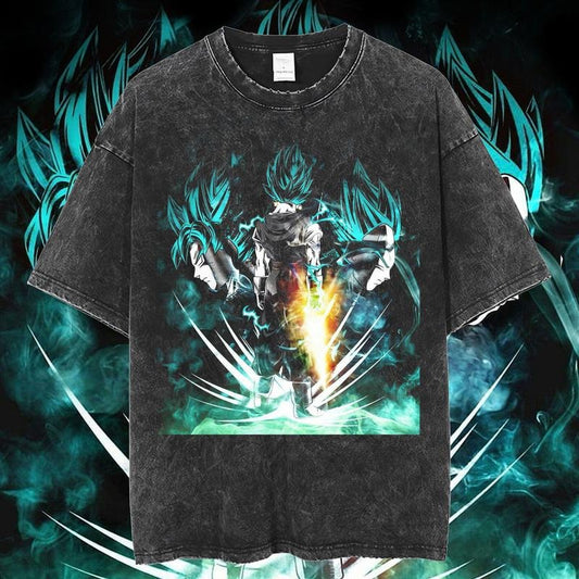 Dragon Ball Z Vintage Anime Shirt, Vegito T-Shirt, Fusion Vegito Tee, Dragon Ball Shirt, Anime Merch, Gift For Anime Fans, Unisex Anime Gift Menswear Topstyle{n002}2