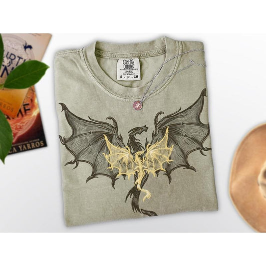 Dragon Fantasty T-Shirt | Bookworm Lover Shirt Booktoker Shirt Bookish Crewneck, War College, Dragon Rider, Fantasy Read Gift