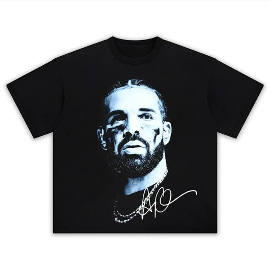 Drake Big Face Vintage Collage T-Shirt, Hip Hop Graphic Drake Rap Tee, Retro Drake Hiphop Rapper Tshirt, Gift For Men Women Unisex T-shirt