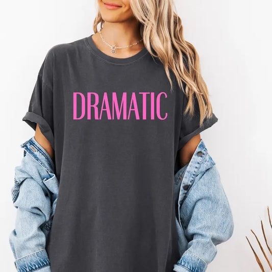 Dramatic Custom colors tee shirt Casual Comfort Cotton Hot Pink Soft
