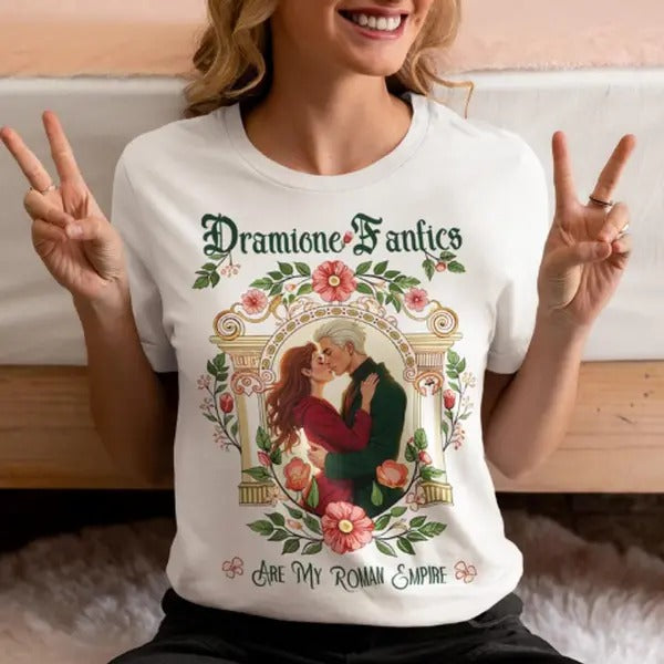 Dramione Fanfics Are My Roman Empire T-Shirt, Booktok Dramione Era, Manacled Fans, Fanfiction Reader, Book Lover Gift, Bookish Shirt