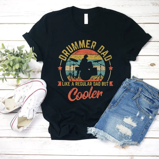 Drummer Dad Shirt, Drummer Dad Gift, Gift For Drummer Dad, Drumming Daddy Shirt, Drumming Father Gift, Father's Day Gift, Classic Unisex T-Shirt, Gifts For Dad Father, Short Sleeve Tee Shirt