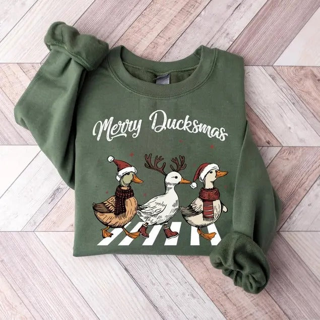 Ducks Christmas Sweatshirt, Merry Ducksmas Sweatshirt, Funny Ducks Christmas Sweater, Duck Lover Shirt, Merry Ducksmas Holiday  T-shirt, sweater and Hoodie