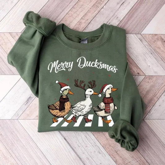 Ducks Christmas Sweatshirt, Merry Ducksmas Sweatshirt, Funny Ducks Christmas Sweater, Duck Lover Shirt, Merry Ducksmas Holiday  T-shirt, sweater and Hoodie