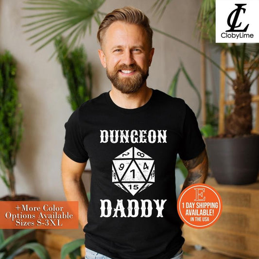 Dungeon Daddy Shirt Dnd Shirt Dungeons And Dragons Shirt Funny Dnd Shirt Dice Shirt Dungeon Master Shirt Dnd Apparel