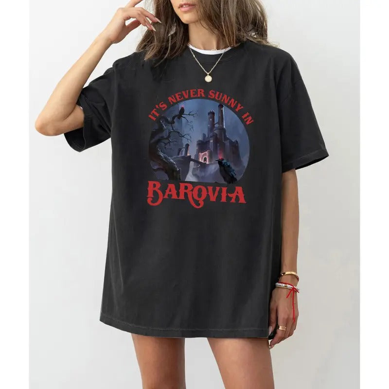 Dungeons & Dragons Shirt, Its Never Sunny In Barovia Unisex T-Shirt , DnD Lovers Gift, Curse Of Strahd Ravenloft Shirt, DnD Game Shirt