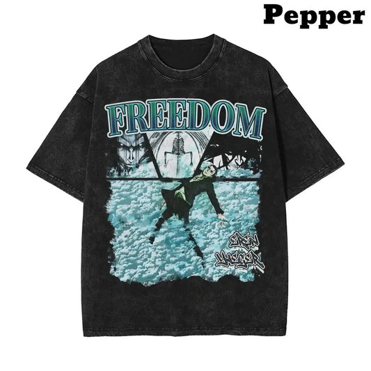 EREN YEAGER VINTAGE T-SHIRT, ATTACK ON TITAN SHirt, ATTACK ON TITAN Shirt, ATTACK ON TITAN Merch, Anime Shirt, Vintage Graphic Tee, Anime Graphic Tee, gift For fan Top Menswear