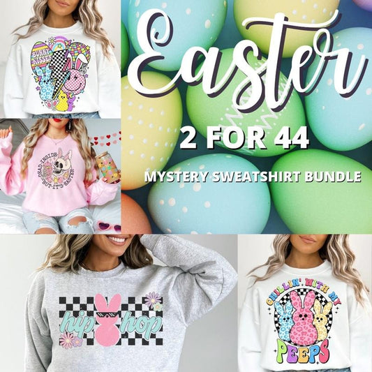 Easter 2 Sweatshirt Bundle , Super cute Gildan unisex brand