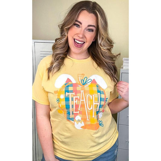 Easter Apple Teach Graphic T-Shirt