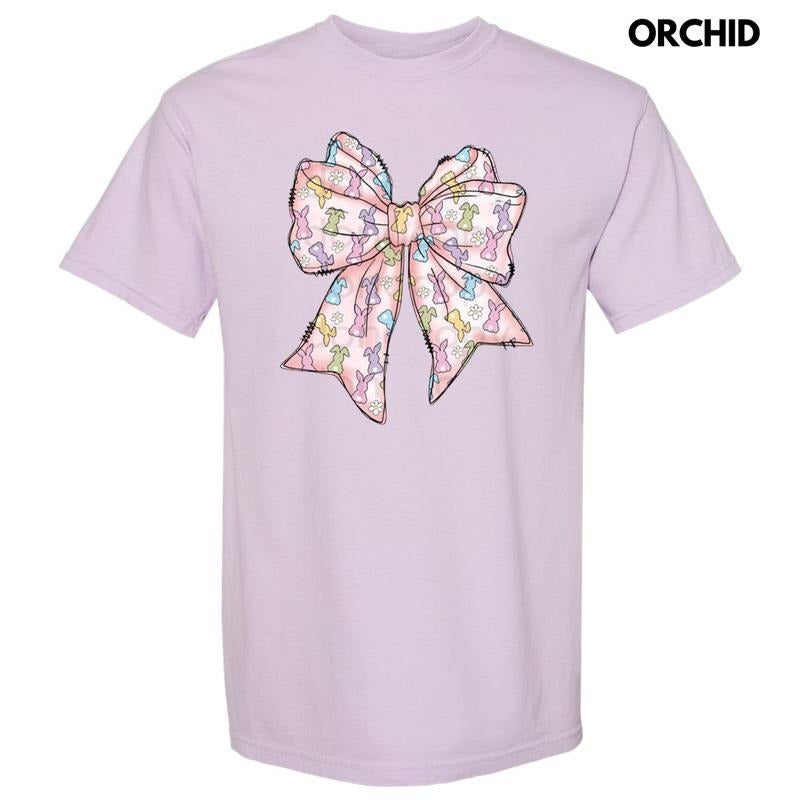 Easter Bunny Bow Comfort Colors T-Shirt