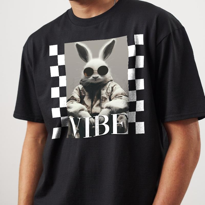 Easter Bunny Vibe Sweatshirt, Cute Bunny T-Shirt, Happy Easter Day Gift, Coquette Easter, Cute Easter Shirt, Easter Bunny T Shirt