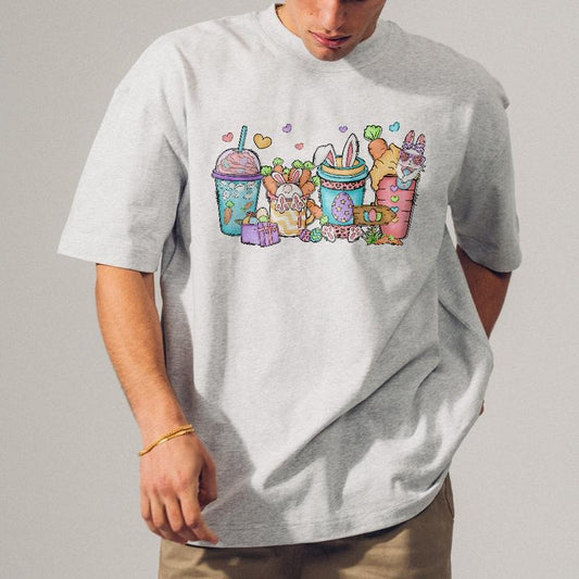 Easter Coffee Latte Sweatshirt, Womens Coffee Lover Easter T-Shirt, Teacher Easter Hoodie, Cute Bunny Sweatshirt, Happy Easter Day Gift