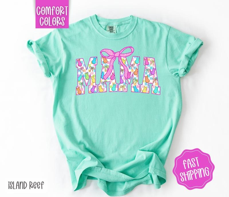 Easter Peep Mama Shirt Comfort Colors, Easter Tshirt, Trendy Mom Tee, Gift for Her