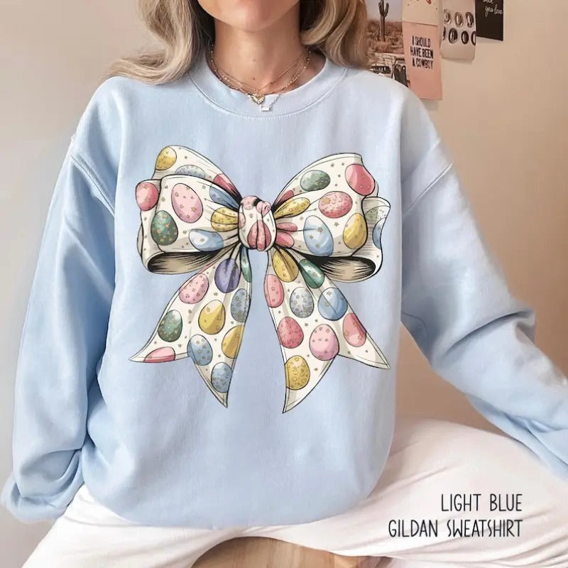 Easter Shirt, Happy Easter Sweatshirt, Coquette Easter Shirts, Easter Shirt for Kids, Easter T Shirt for Women