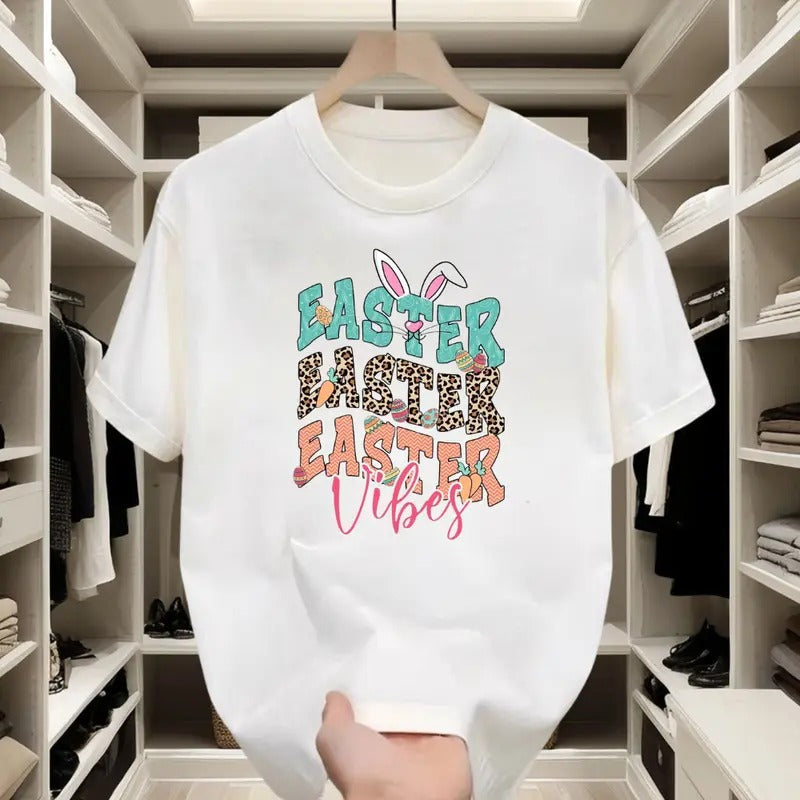 Easter Trend! Comfortable & Lightweight, Graphic T - shirt, Eye - catching Easter Prints, Ideal for Easter Egg Hunts and Festive Gatherings
