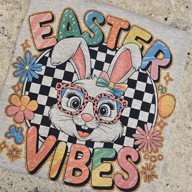 Easter Vibes Cute Graphic Tee or Sweatshirt