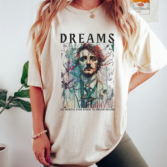 Edgar Allan Poe Dark Academia Shirt Poet Shirt Nevermore Literary Shirt Edgar Allan Poe Gifts Raven Shirt Bookish Crewneck Edgar Allen Poe