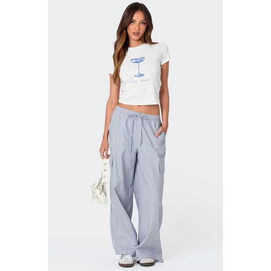 Edikted Women's Phoenix Linen Look Cargo Pants