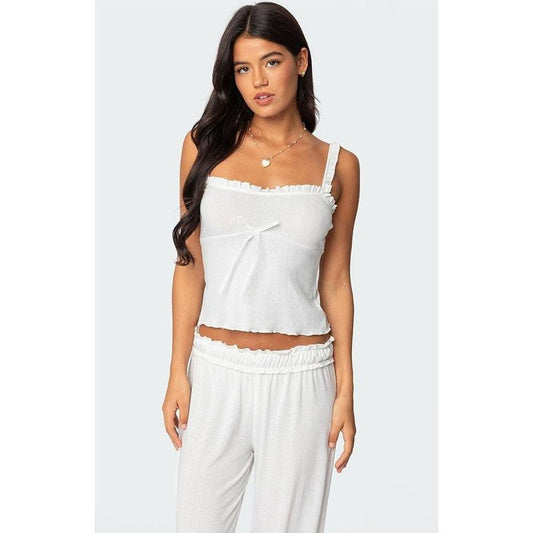 Edikted Women's Sylvia Pointelle Tank Top