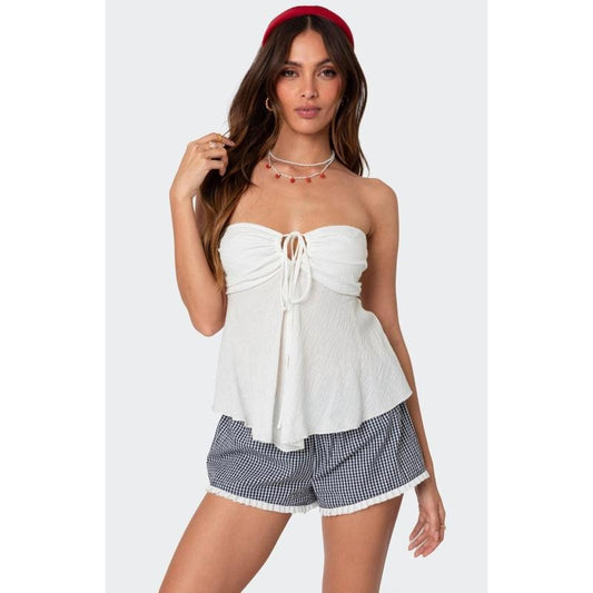 Edikted Women's Tadria Drawstring Baby Doll Topstyle{n002}2