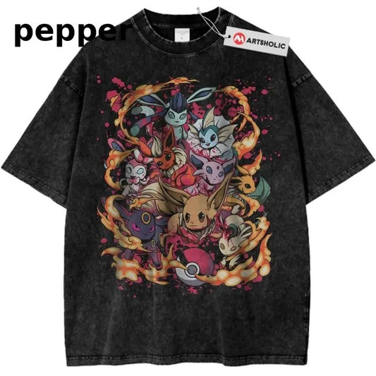 Eevee Shirt, Pokemon Shirt, PKM Shirt, Anime Shirt, Vintage T-Shirt