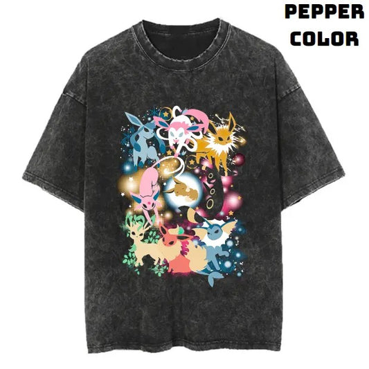 Eeveeeesss Vintage Tee, Eevee Shirt, Pokemon Shirt, Anime Manga Shirt, Halloween Shirt, Vintage Graphic Tee, Unisex T-Shirt, Gift For Fan Pokemon, Crewneck Short Sleeve Shirt Top Menswear Streetwear