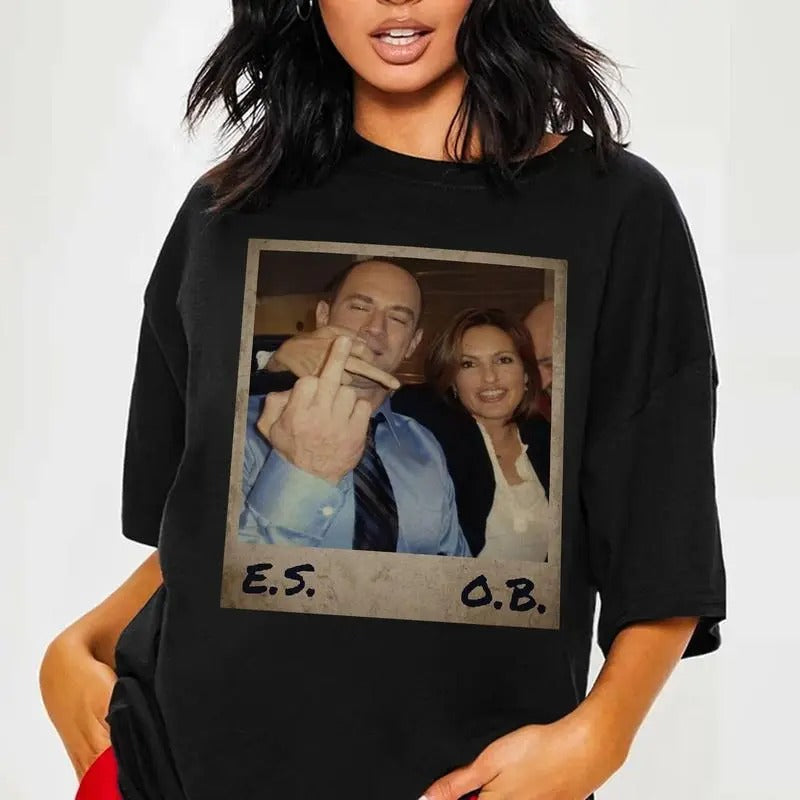 Elliot Stabler And Olivia Benson Shirt, Elliot And Olivia Tshirt, Law And Order SVU Tee, 90s Graphic Tee, 90s Movie Tshirt, Shirt Gift For Fans, Trending Tee