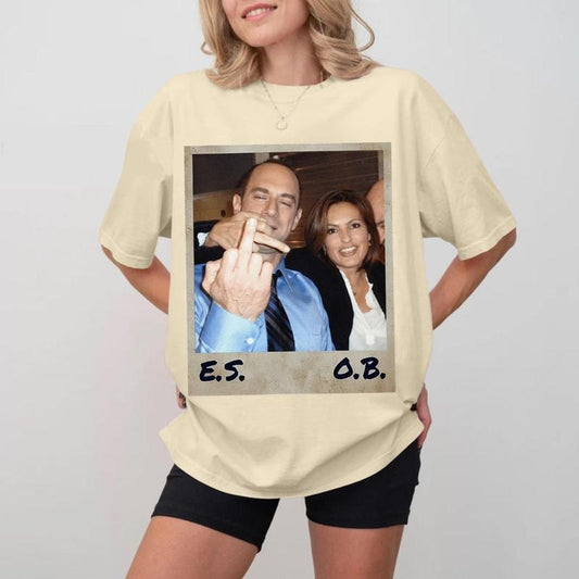 Elliot Stabler And Olivia Benson T-shirt, Law And Order T-shirt, Elliot And Olivia Law And Order Svu Vintage T-shirt, Gifts, Gift For Her, Gift For Him