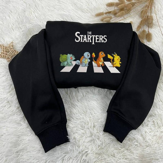 Embroidered 90s Pokemon Sweatshirt, Embroidered Anime Shirt, Anime T-Shirt, Embroidered Shirt, Embroidered Hoodie, Anime Tee, Anime Shirt