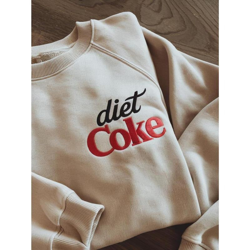 Embroidered Diet Coke Sweatshirt, tee I Need Diet Coke Sweatshirt, Diet Coke Lover Sweatshirt, Coke Lover Sweater, Diet Coke Sweatshirt for Kids