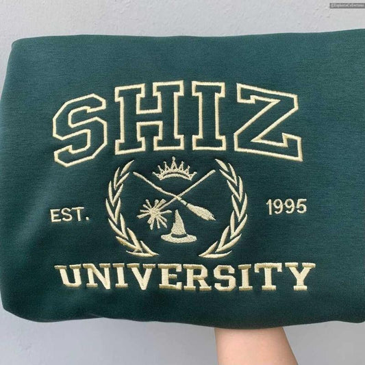Embroidered Shiz University Shirt, Sweater, Hoodie, Vintage Wicked Changed For Good, Defy Gravity Holding Space Magic, Wizard of Oz Shirt , Global Trending Outfits