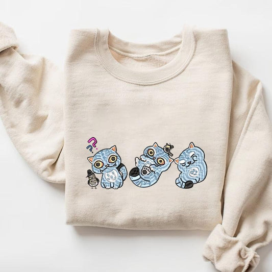 Embroidery Kpop Hunter Tiger Sweatshirt T-shirt, Hunter Tiger Inspired T-shirt, Hunter, Anime T-shirt For Fan, Anime Lover Gifts For Fan