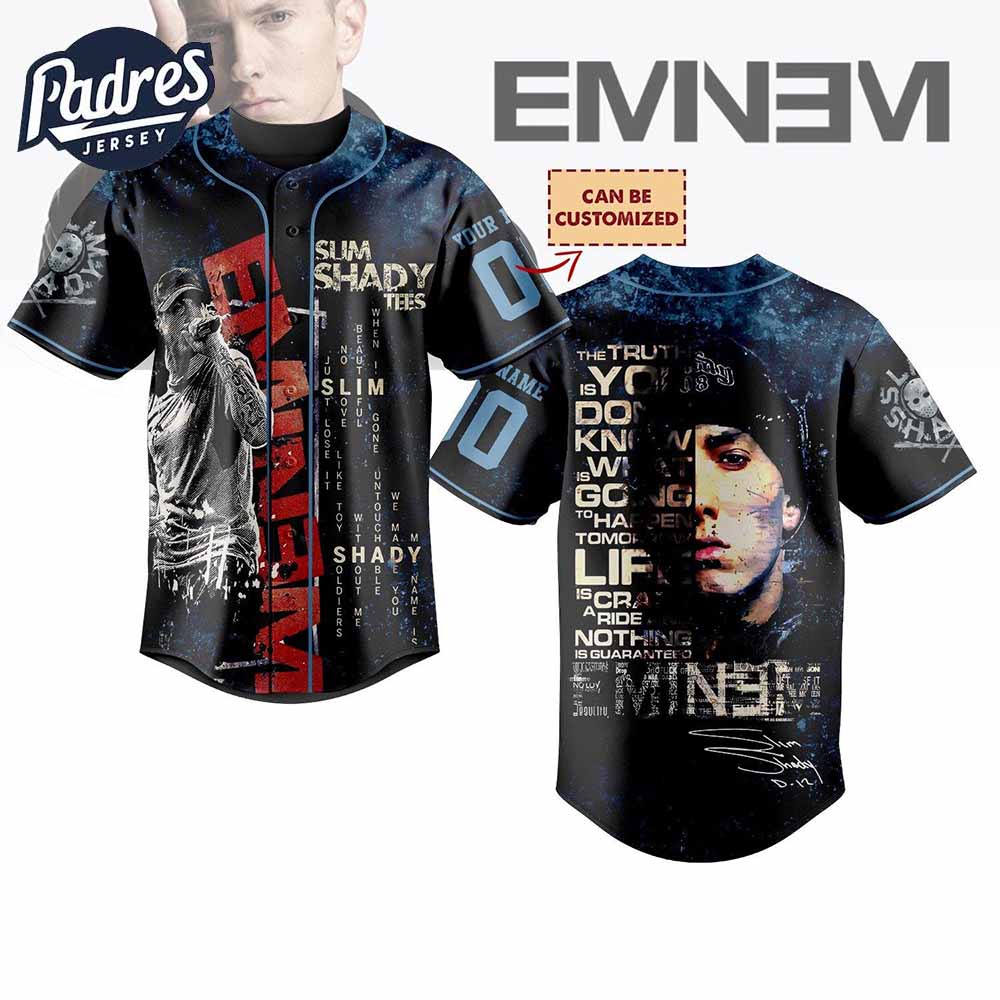 Eminem Slim Shady Baseball Jersey Gift For Fans - Padres Jersey Oasis: Elevate Your Baseball Style Game