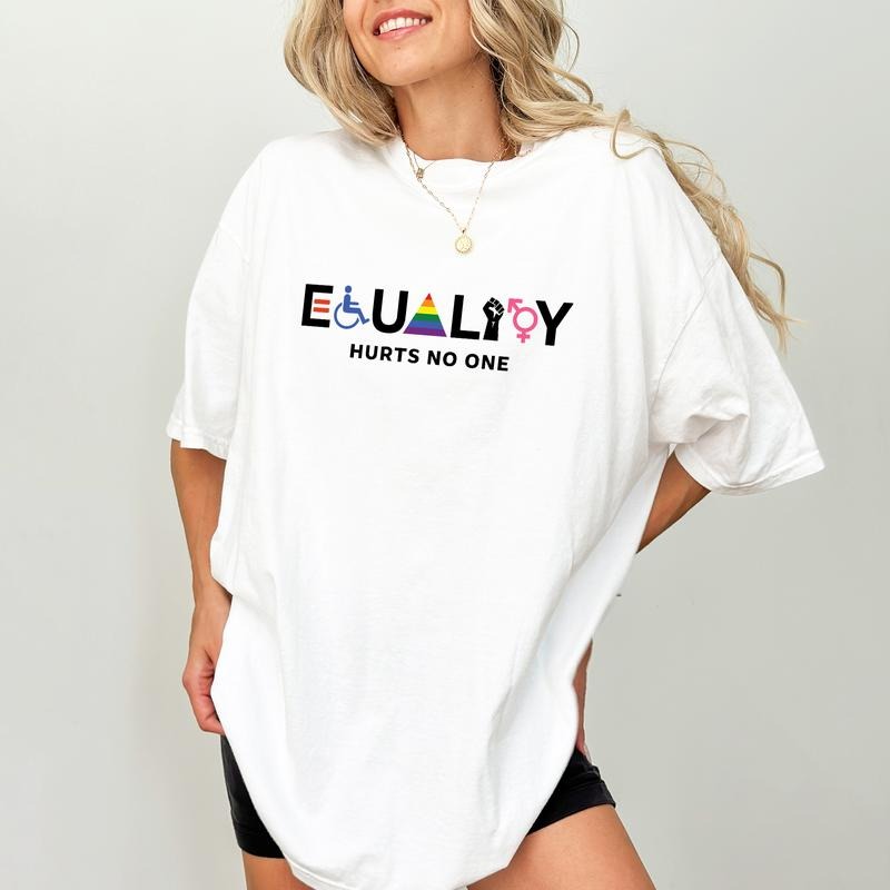 Equality Hurts No One Comfort Colors Shirt, Equal Rights T-shirt, LGBTQ Tee, Trans Rights Shirt, Rainbow Clothing
