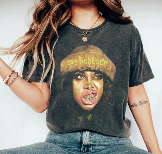 Erykah 90s Music Rock, Gifts for Fans, Graphic tour Shirt, Erykah Badu concert shirt ,Erykah Badu 2024 shirt, Gift For Women shirt, Full Sizes, Full Colors, Unisex T-shirt for Men and Women, Classic Menswear, Womenswear