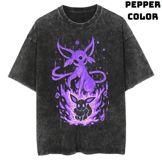 Espeon Eevee Vintage Tee, Eevee T-Shirt, Vintage Graphic Tees, Anime Accessories, Unisex Anime Pokemon Shirt Top Menswear Womenswear Streetwear